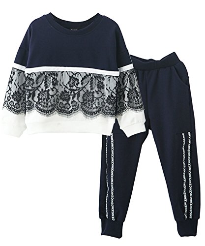 Image of Urtrend Little Girls' Kids 2 Pieces Long Sleeve Top Pants Leggings Clothes Set Outfits