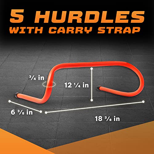 image for Yes4All Agility Hurdles with Carry Strap/ Speed Ladder Soccer Training