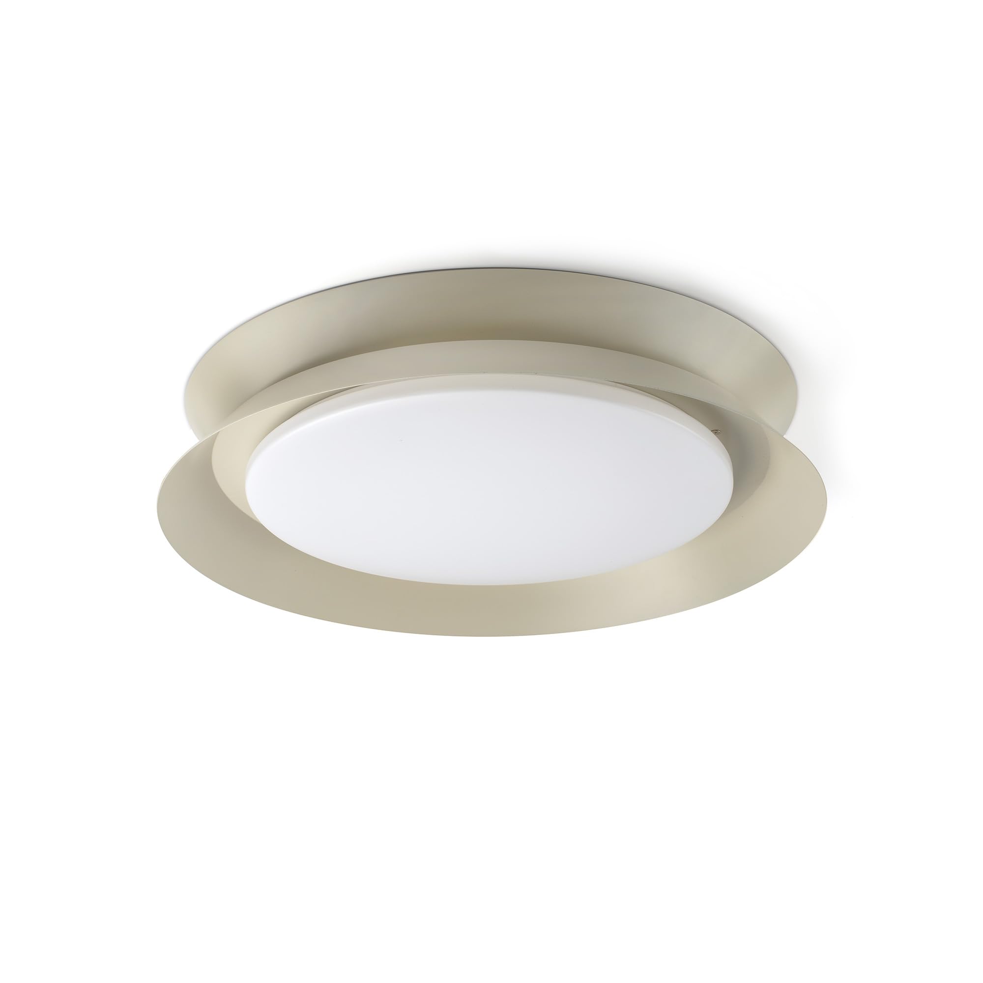 Plafonnier gris 2700K Tender lumière chaude et design épuré Faro