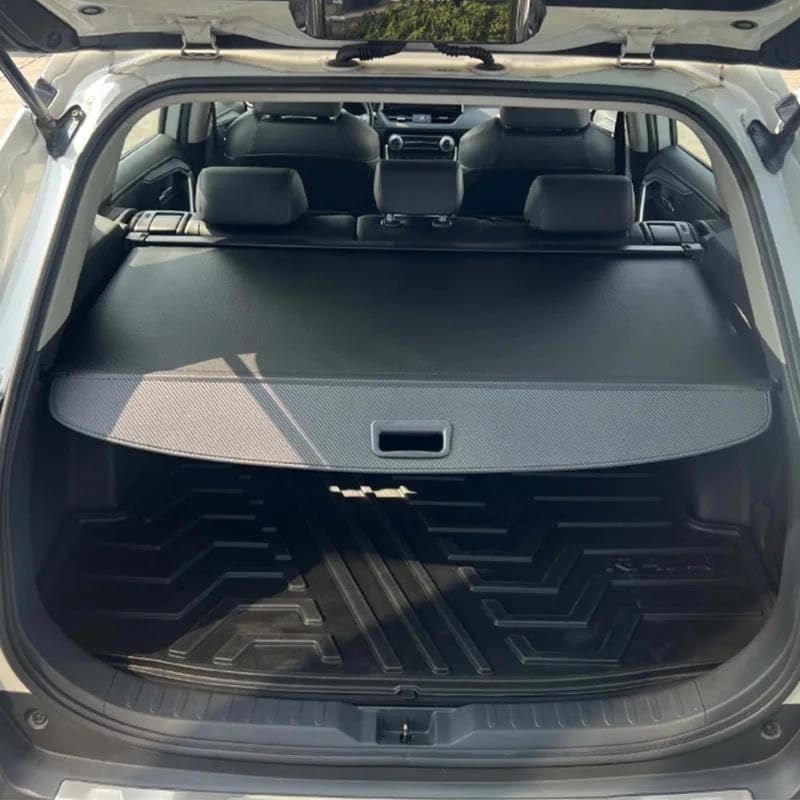 Generico Posteriore Copribagagli Organizzatore Copertura Tenda Bagagliaio per Toyota RAV4 2013-2018 MK4 XA40 Riparo portaoggetti Posteriore partizione di carico Tendalino per Bagagliaio(Canvas)