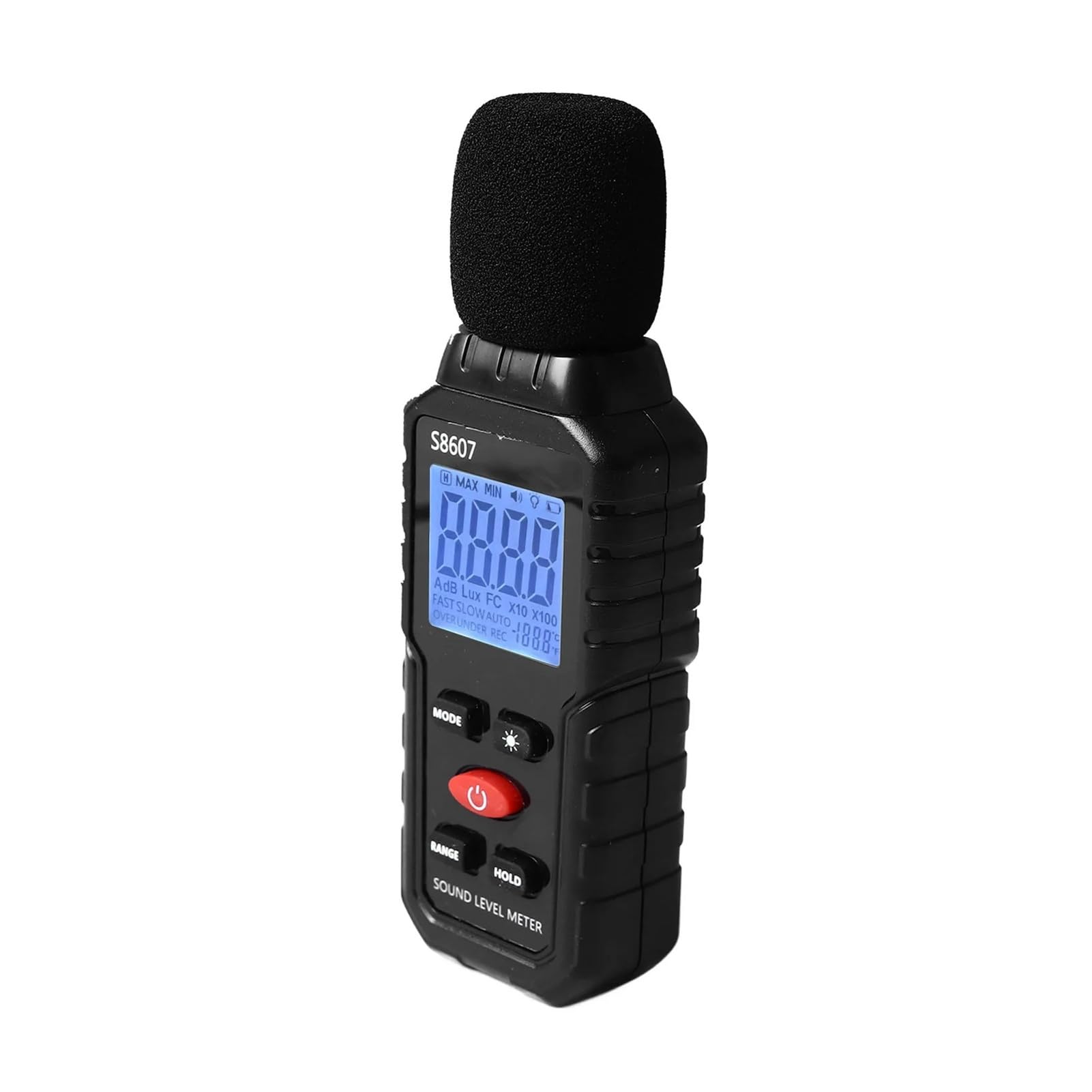 Digital Sound Level Meter LCD Display Backlit Screen Noise Decibel Portable SPL Meter 30-130dB