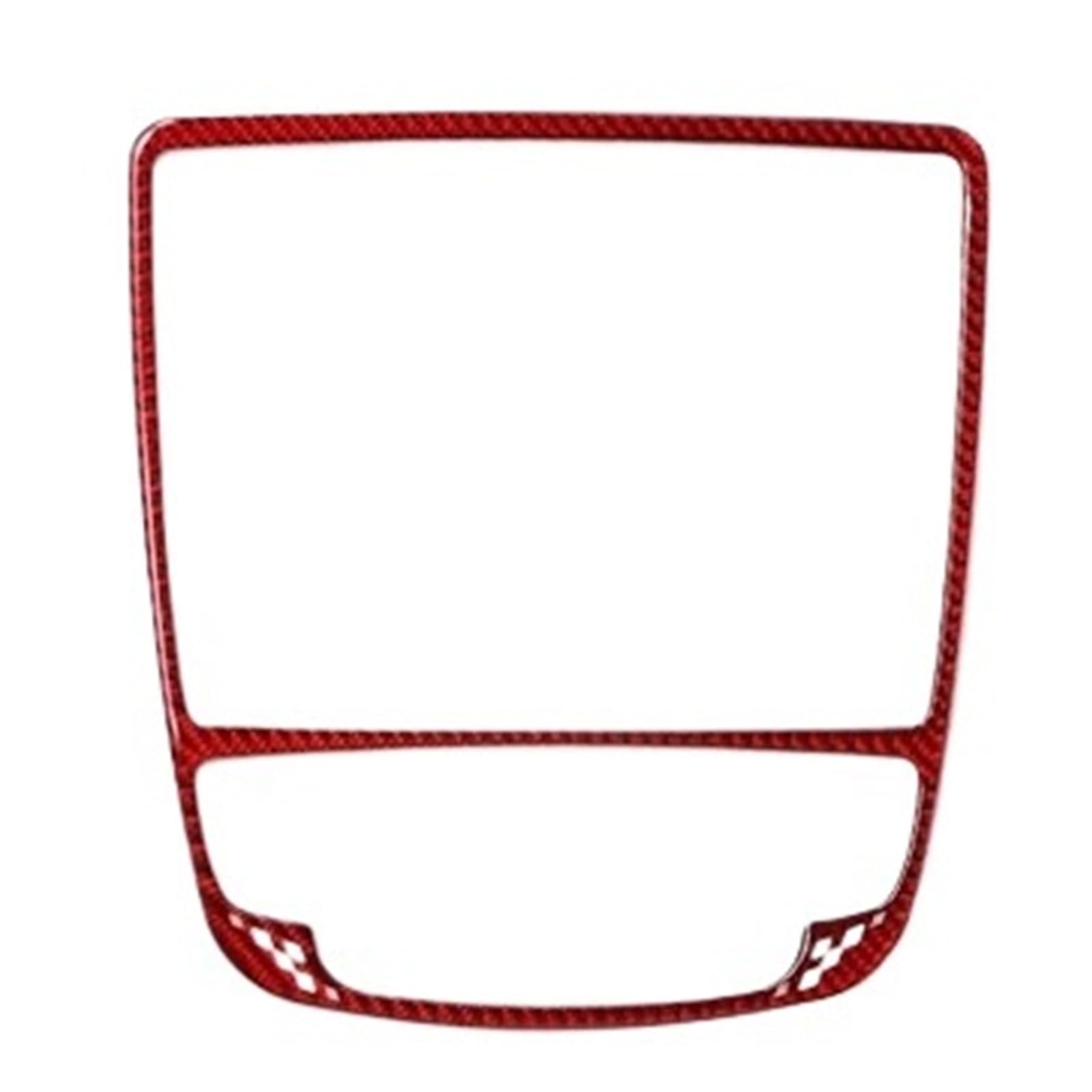 Car Gear Shift Panel Cover Trim for Audi A6 C7 A7 4G8 2012-2018 Accessories(Red)