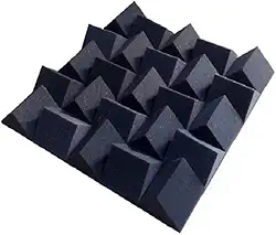 Espuma Acústica Difusor Acústico Alpha 60mm Cinza Antichamas