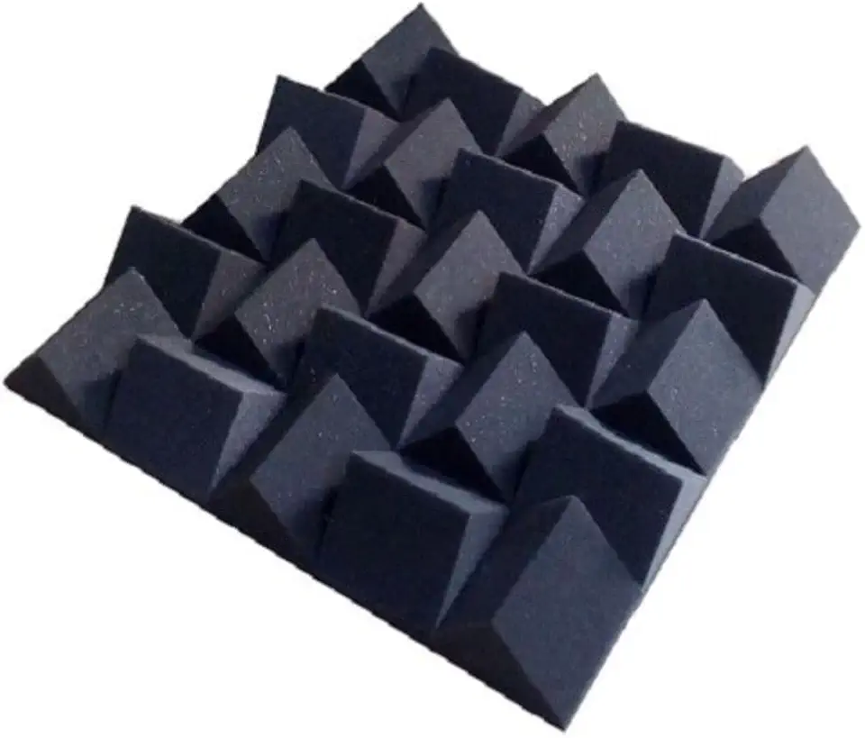 Espuma Acústica Difusor Acústico Alpha 60mm Cinza Antichamas