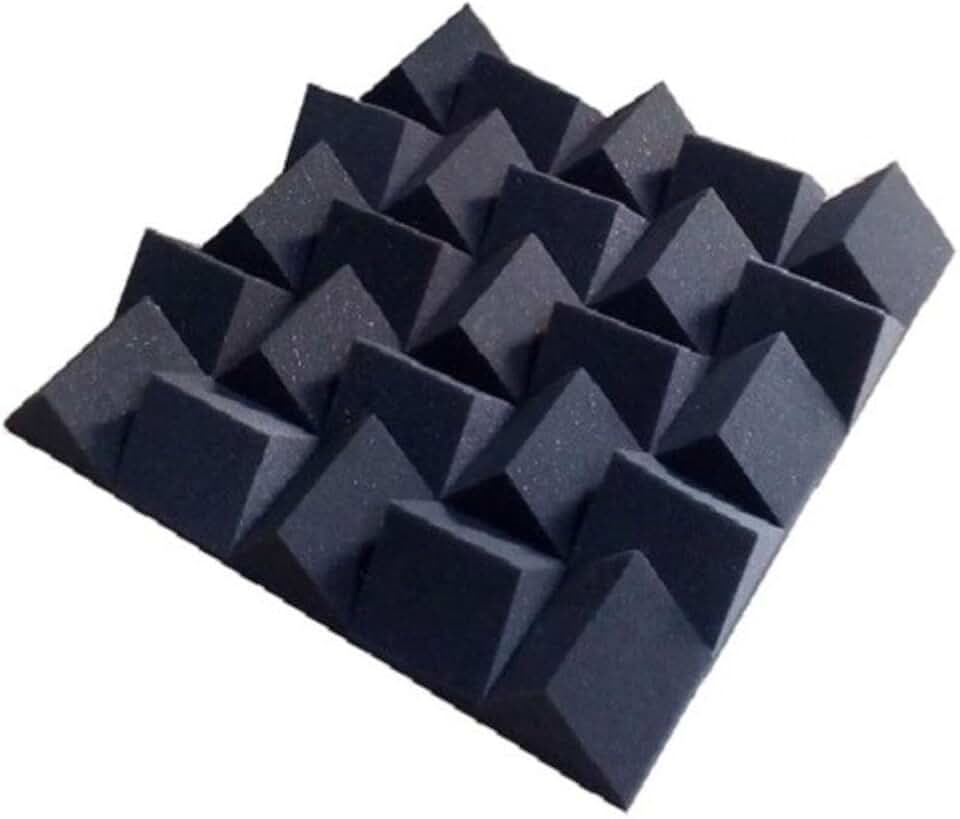 Espuma Acústica Difusor Acústico Alpha 60mm Cinza Antichamas