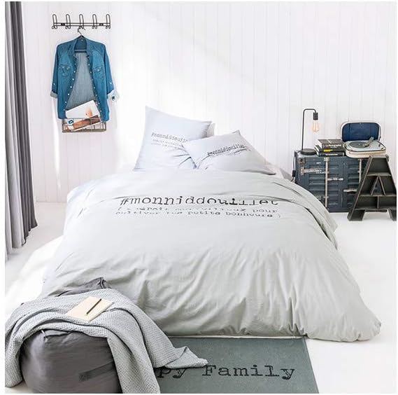 Today Duvet Cover Set, Cotton, Gray, 240x220