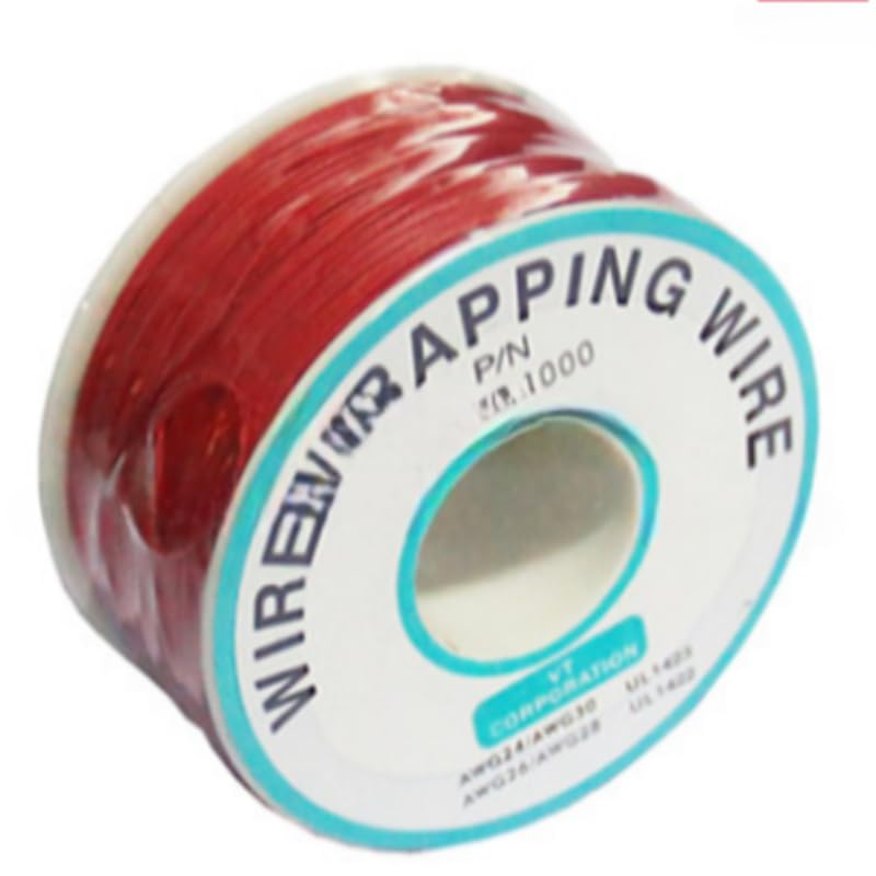 Wrapping Wire Cable Line PCB Flying Jumper Wire Tinned Copper Solid insulation (OK line 30# single-core copper wire red one coil)