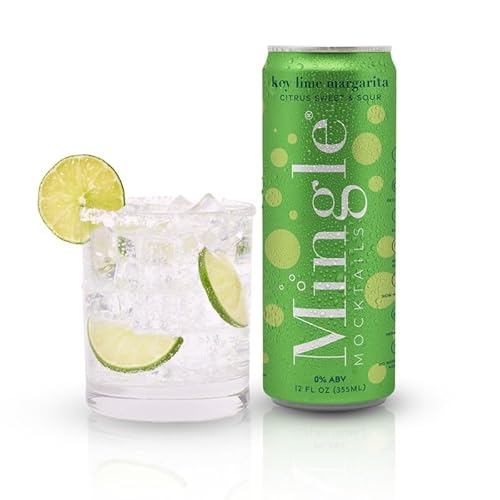 Mingle Mocktails Key Lime Margarita non-alcoholic 12 oz can pack