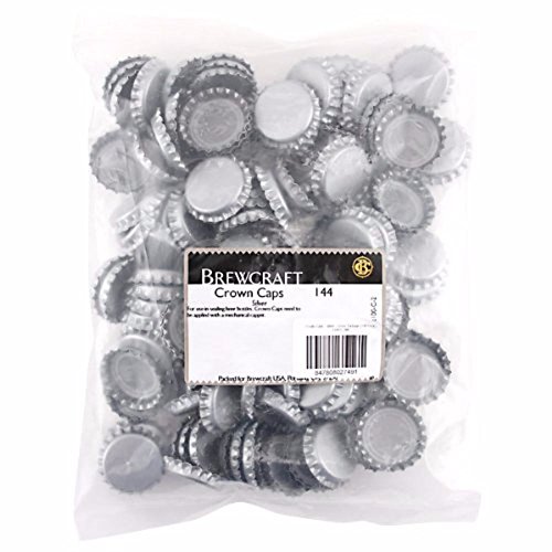 FastRack 144 Oxygen Absorbing Beer Bottle Caps | 26mm Pry-Off Silver Standard Homebrew Bottle Tops for Glass Bottles | PVC-Free Crown Caps for Beer Bottling - Thumbnail 3