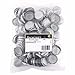 FastRack 144 Oxygen Absorbing Beer Bottle Caps | 26mm Pry-Off Silver Standard Homebrew Bottle Tops for Glass Bottles | PVC-Free Crown Caps for Beer Bottling