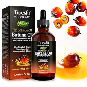 Batana Hair Oil 120ml, Aceite Para el Pelo, Aceite de Batana para el crecimiento del cabello, orgánico 100% natural y puro, cuidado del cuero cabelludo, aceites esenciales hidratantes, Aceite masaje