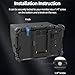 Nitze Cage Kit for Atomos Shinobi II/Shinobi GO Monitor, with Built-in Cold Shoe, NATO Rail and PU Leather Sunhood - JT-A07B