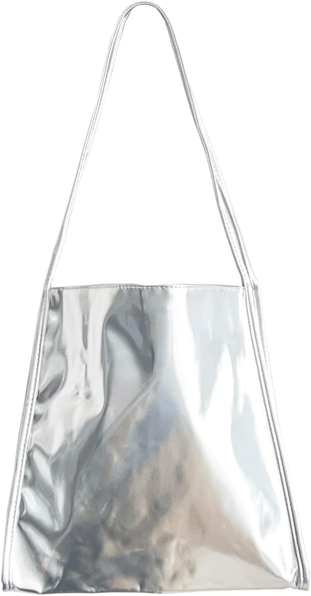 UlistyWomen Patent Leather Bag Soft Tote Bag Casual Shoulder Bag Fashion Handbag