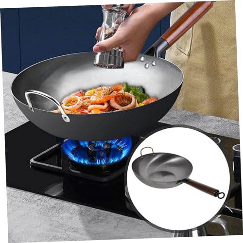 Wok de hierro con mango, antiadherente, para cocción miniatura 4