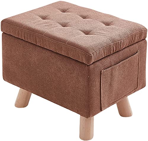 Reposapiés taburete de pie para el hogar sofá portátil pequeño con 4 patas de madera s 3
