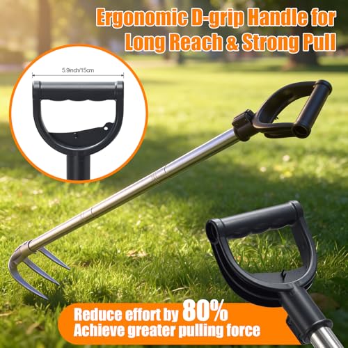 Long Handle 3-Tine Cultivator