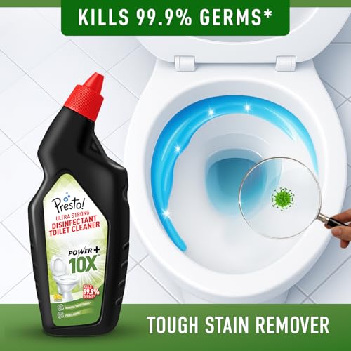 Image of Amazon Brand - Presto! Ultra Strong Disinfectant Toilet Cleaner 1L | Citrus