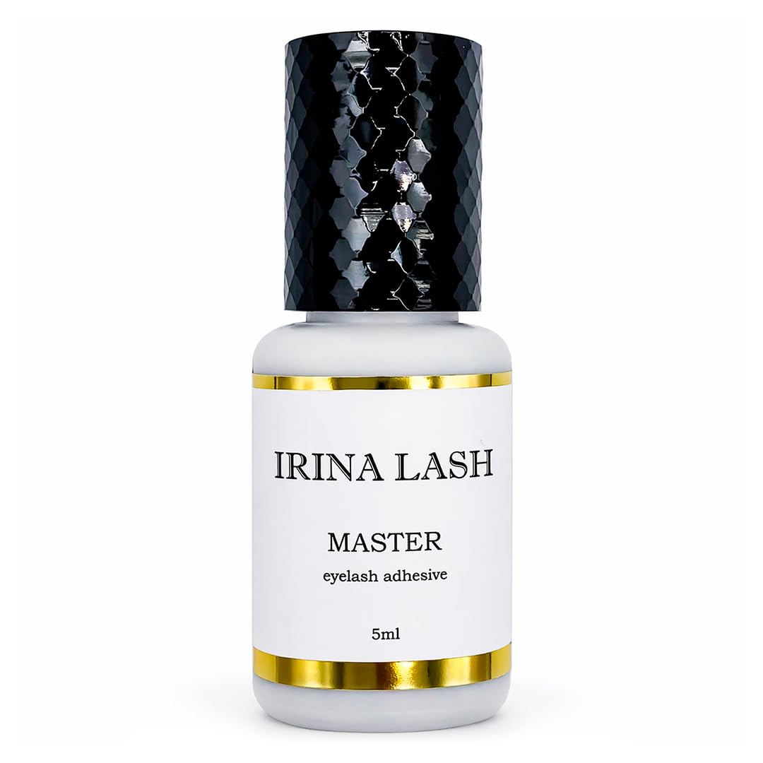 Pegamento Pestañas pelo a pelo Volumen Master, Registro Sanitario, Secado Rápido 1 seg, 7 sem retención, 5 ml negro para Extensiones - Irina Lash