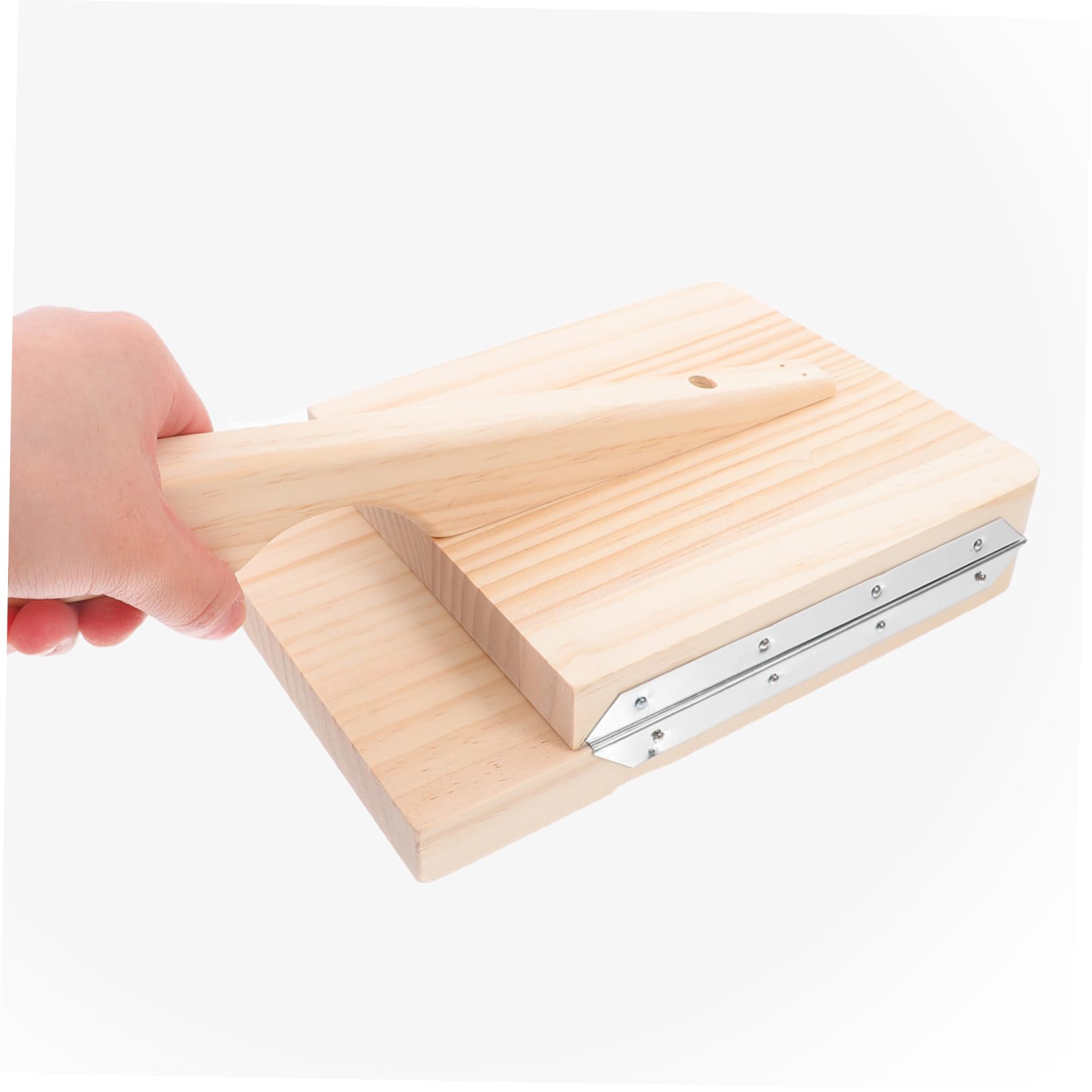 Gatuida Pressa per Pasta in Legno per Sfoglia di Ravioli e Gnocchi, Utensile da Cucina in Legno Impugnatura Ergonomica Adatta per Uso Domestico e Ristorante