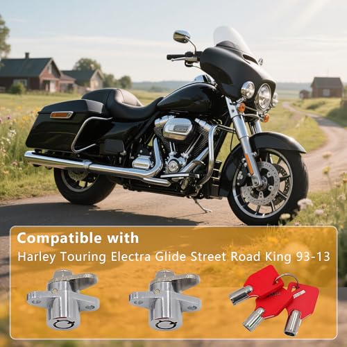 Set de 3 llaves para candado rígido de alforjas para Harley miniatura 5