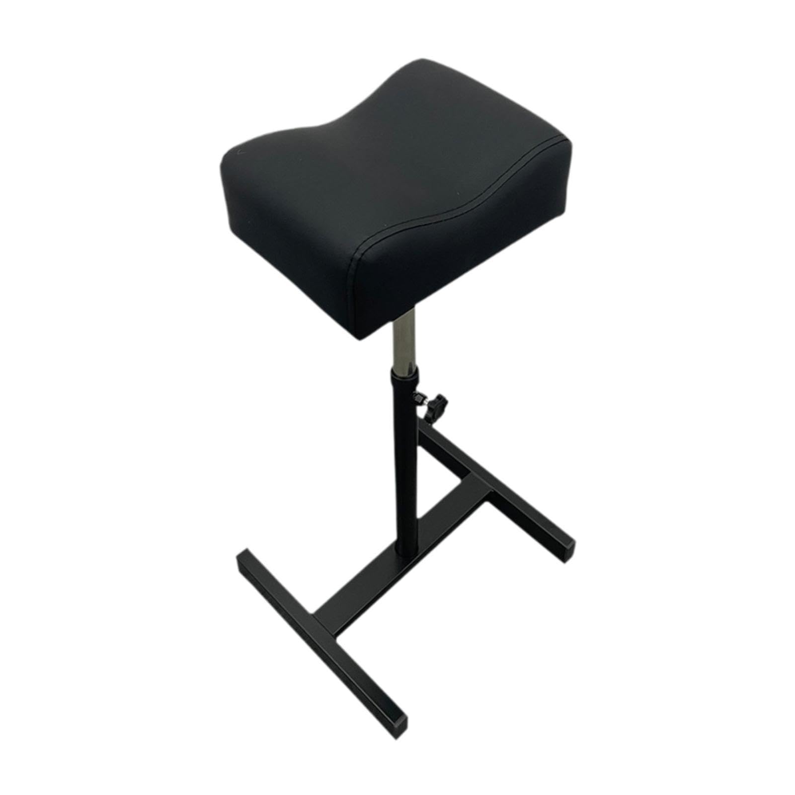 Foot Rest Stand Support Pieds Pédicure Manicure Tabouret Massage Métal Structure Solide Coussin Confortable Réglable Adapté Professionnels Salon Domic, Noir