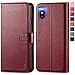 iPhone Xs Max Wallet Case, iPhone Xs Max Case, TUCCH PU Leather Flip Case with Card Slot,RFID Blocking,Stand Holder, Auto Wake/Sleep [Wireless Charging] Compatible iPhone Xs Max(6.5 inch) - Wine Red