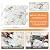 VAOVI Peel and Stick Backsplash Tile,Backsplash Tile for Kitchen Peel and Stick Wall Panels Hexagon Marble Tile(10pcs,White Gold)