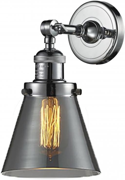 Innovations Lighting 203-PC-G63 1 Light Sconce, Polished Chrome