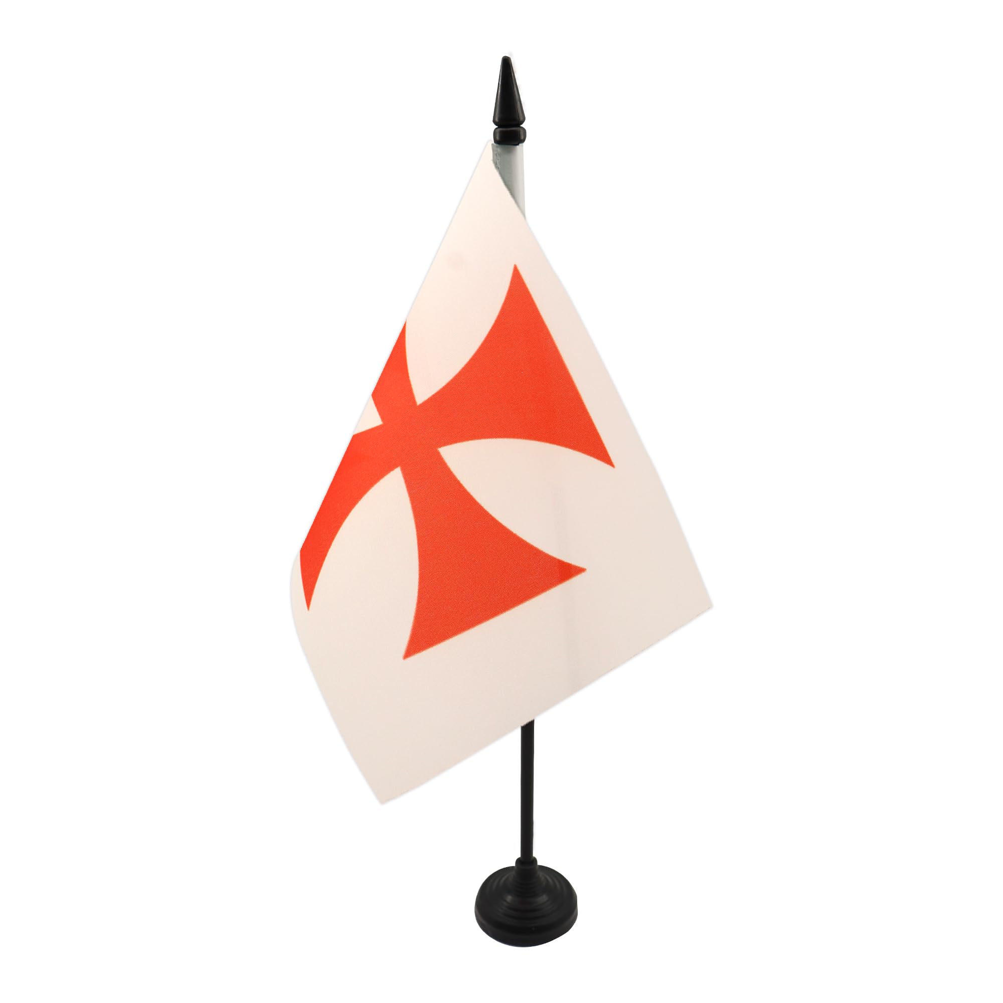 Drapeau De Table Nîmes Colnem 21x14 Cm - Petit Drapeau Déco Bureau Avec Hampe 25cm - AZ FLAG