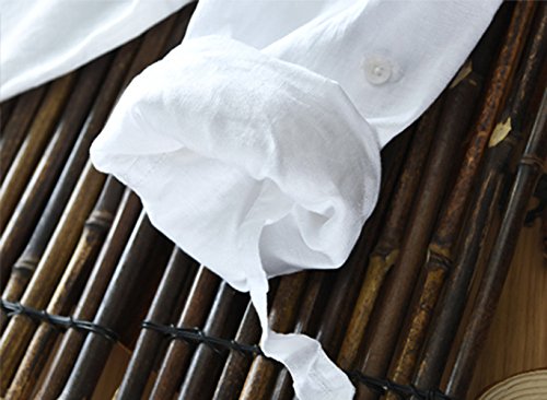 Icegrey Mens Regular Fit Button Down Long Sleeve Linen Shirt4