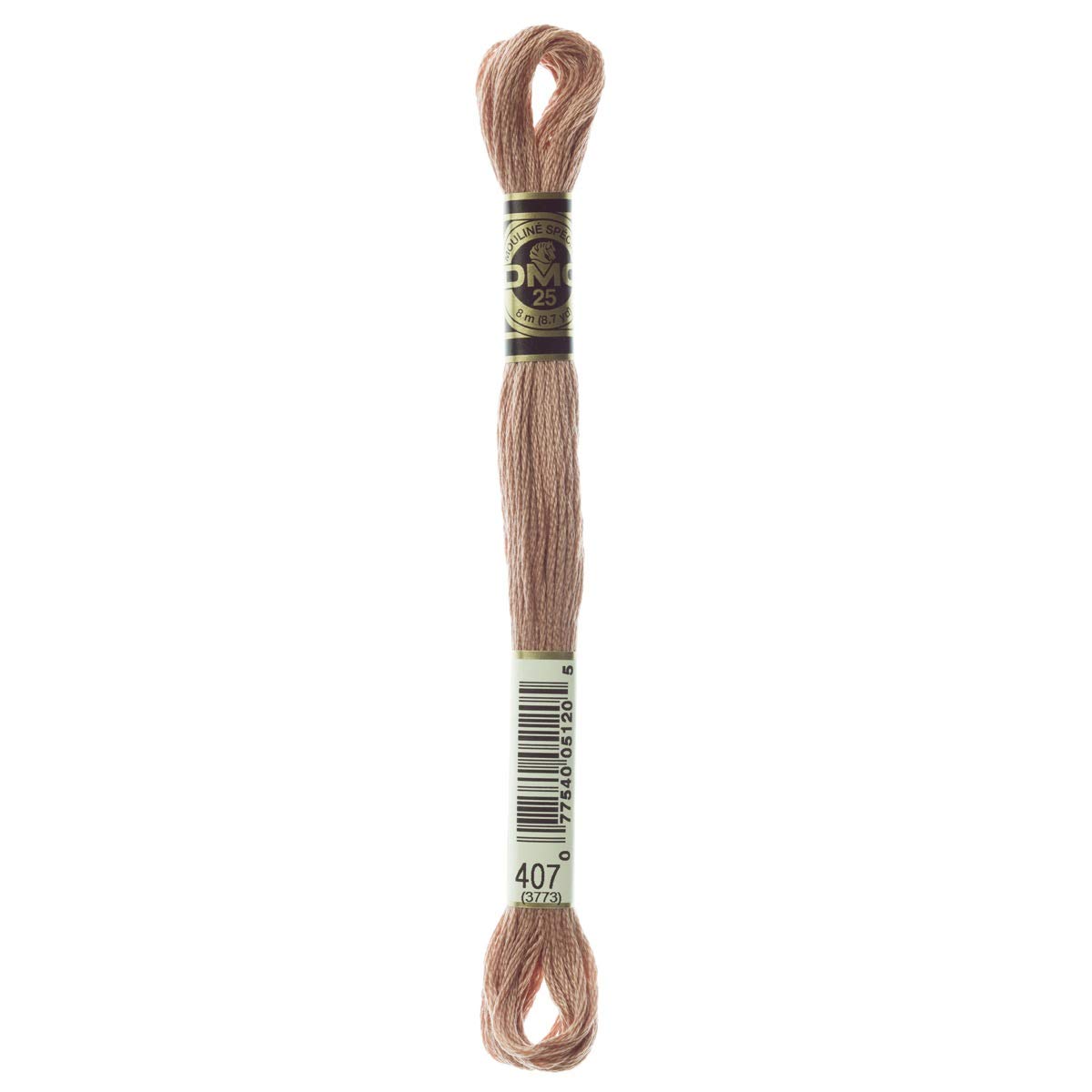 DMC Embroidery Floss Mouline Stranded Cotton Thread for Hand Embroidery and Sewing - Colour No: 407-12 x 8m Skeins โ image 1