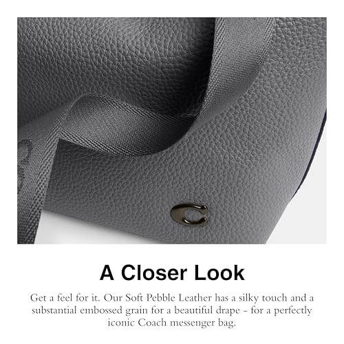 Coach Top Zip Messenger Bag, Charcoal4