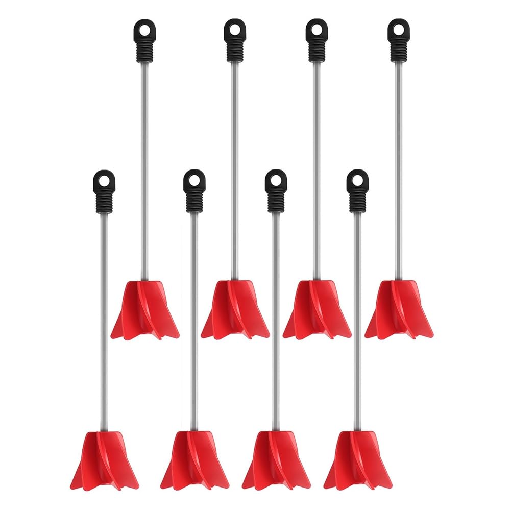 Lot de 8 agitateurs de peinture pour perceuse, mélangeur de perceuse, mélangeur époxy, mélangeur de peinture hélicoïdal pour la plupart des perceuses
