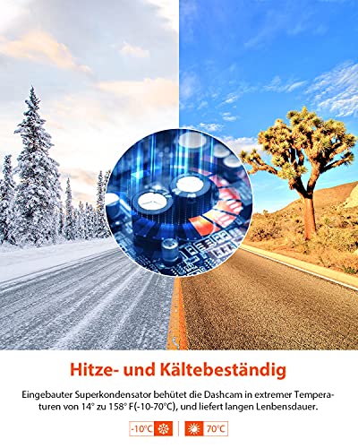 VANTRUE S1 4K Dual Dashcam met GPS en Nachtzicht - Afbeelding 5