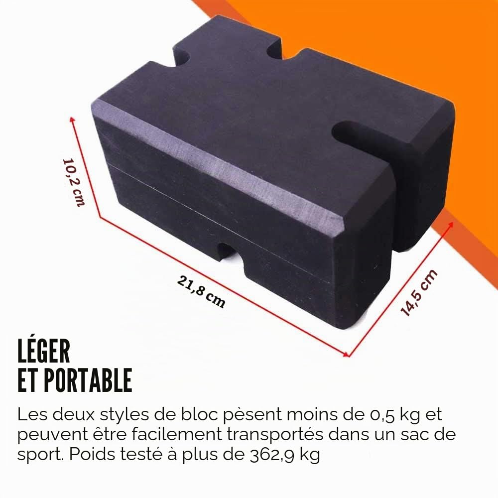 Banc de presse réglable de 2 à 5, accessoires de fitness pour augmenter votre développé couché
