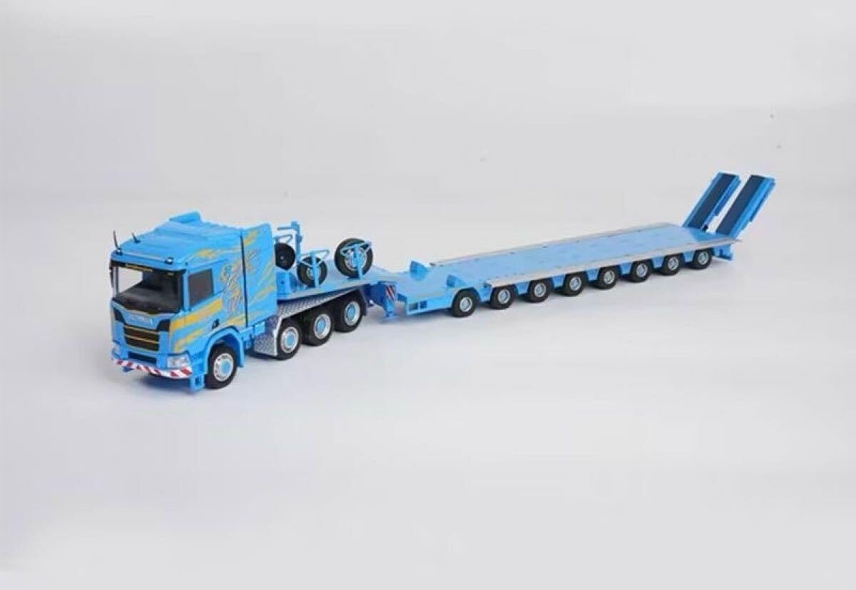 1/64 SCANIA R650 8x4 + 8 Axle Semi Low Trailer スカニア トレーラー