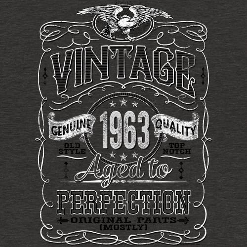 60Th Birthday Gift T-Shirt Men - Vintage 1963 Aged To Perfection - Dk. Heather-002-Xl #TOP4
