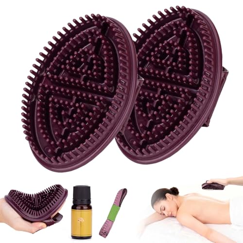 2 PCS Meridian Massage Brush, Meridian Brush for Belly, Stomach, Beauty Salon Professional Custom Massage Comb, Full Body Relaxation Comb Tools