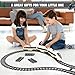 MANNIDOO Classic City Train Tracks, 54 Pieces Railroad Track with 32 Curved, 20 Straight and 2 Switch Train Tracks, Train Expansion Accessories Compatible with All Major Train Tracks