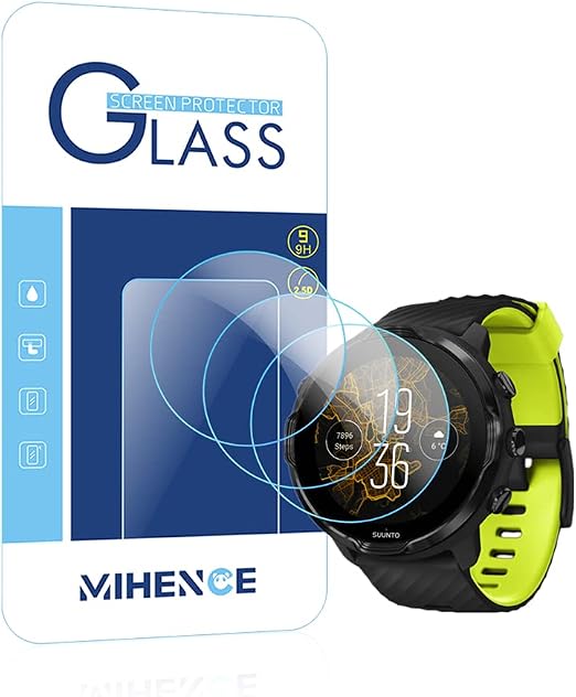 Amazon.com: Mihence - Protector de pantalla para Suunto 7 (3 unidades) :  Celulares y Accesorios