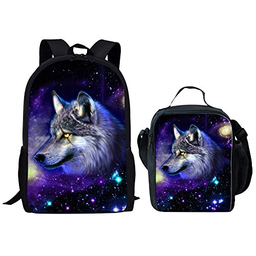 Sac à dos d'école anti-mal de dos fille avec trousse et sac repas isotherme
