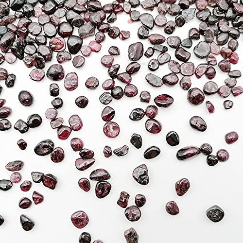 Image of 335g Assorted Garnet Quartz Crystals Rocks Garnet Crushed Crystal Quartz Tumbled Rocks and Crystals