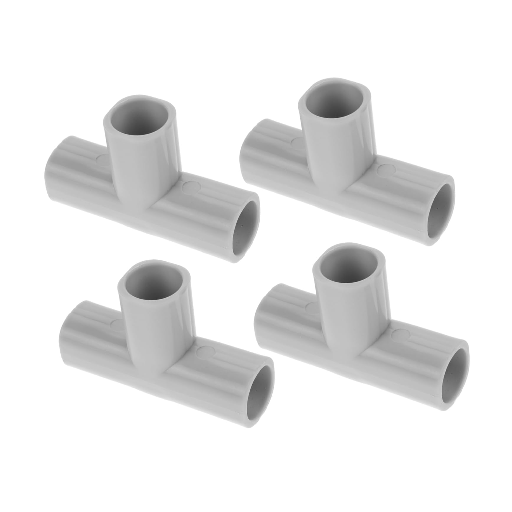 Raccord de tente coudé en PVC gris clair Totority pour serre et meuble
