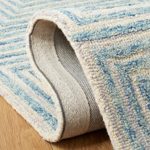 Image of Hand Tufted Wool Carpets Anti Shedding Rug Modern Carpets for Living Room Size 5x8 Feet