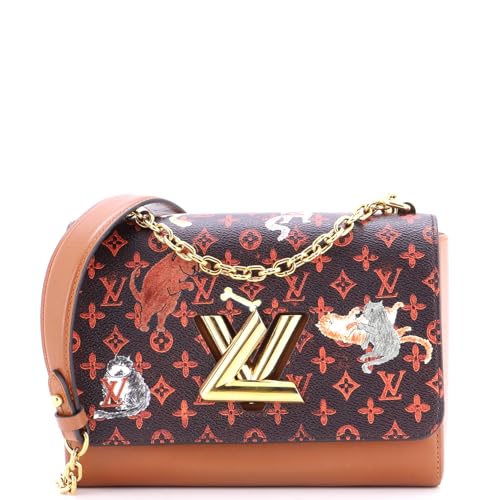 Pre-Loved Twist Handbag Limited Edition Grace Coddington Catogram Canvas MM, Print