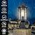 Darkaway Outdoor Post Lights Lamp Posts Outdoor Lighting, Waterproof Aluminum Post Lights Outdoor Light Fixtures with Glass, Light Posts for Outside Patio Yard (1 Pack, Black)