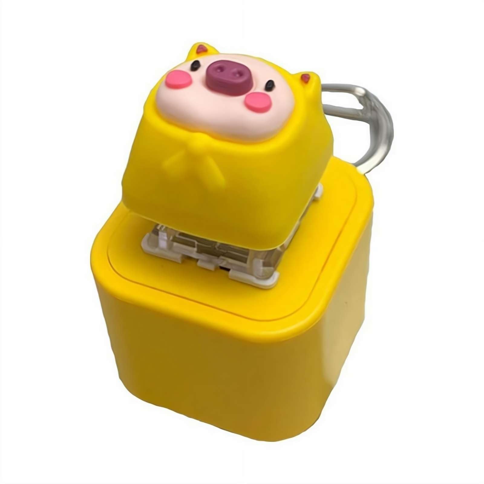 Frog Croaking Fidget Toy Keychain, Rechargeable Keyboard Clicker with LED Lights Stress Relief Sensory Toy, Stress Reliever for Anxiety and Sensory Fun
