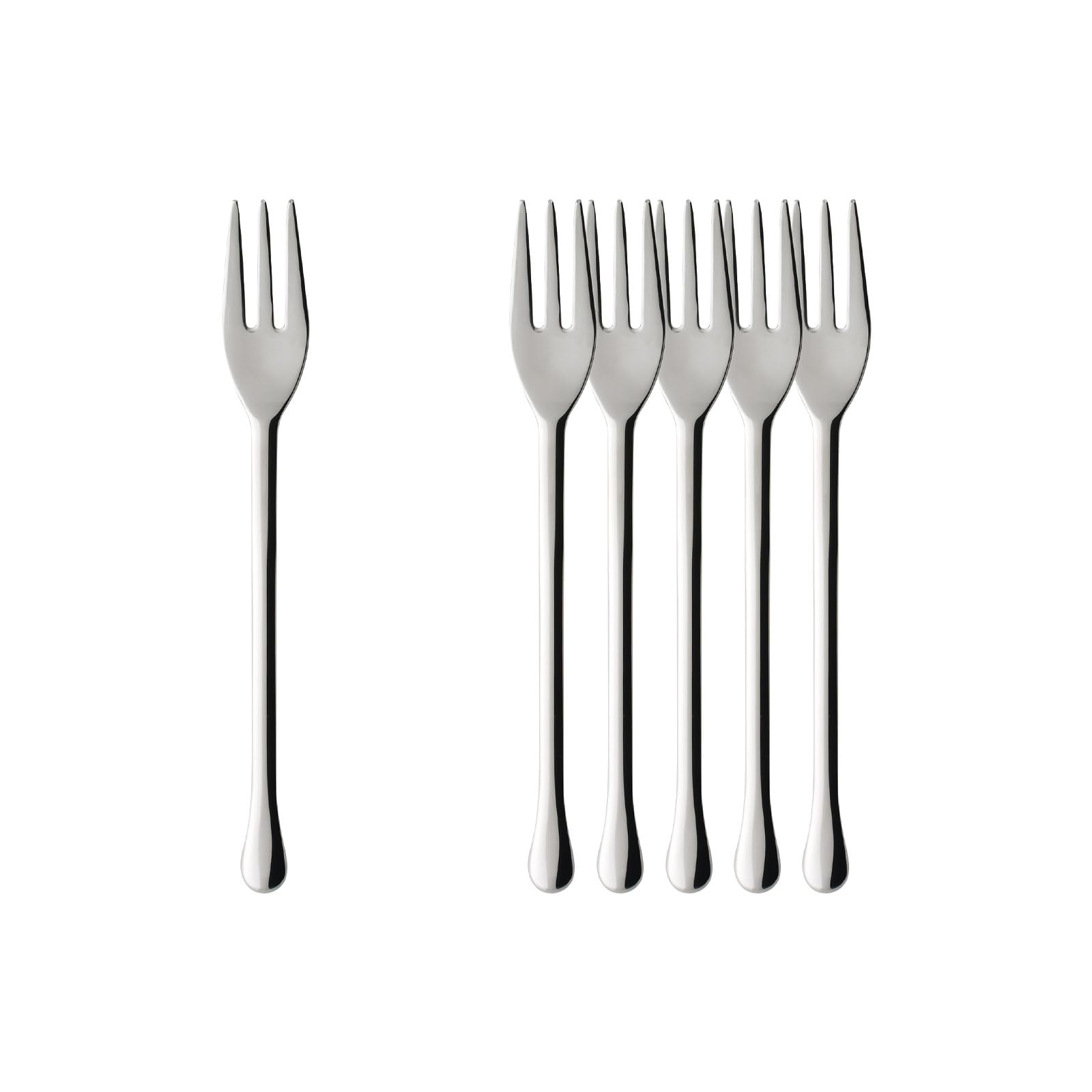 Villeroy & Boch 1263470190 - Set di 6 forchette da Dessert in Acciaio Inox