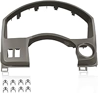 Vista 12 de G-PLUS Bisel de tapa de consola central para salpicadero, compatible con Nissan Frontier 2005-2020 68259-ZP16A 68259ZP16A marrón