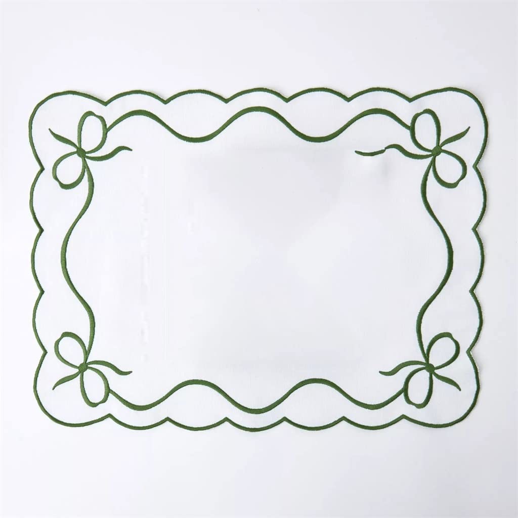 Décoration de Table, Sets de Table, Sets de Table en Lin brodés pour la Cuisine et la Salle à Manger, nappes et Serviettes festives